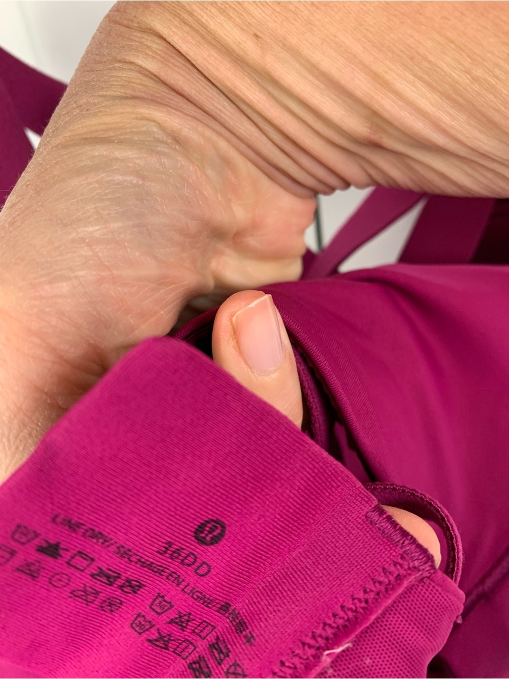 Lululemon Energy Bra 36DD Magenta Purple High Support Strappy - Picture 7 of 7